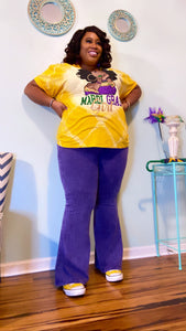 Purple Denim Pants