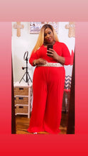 Load image into Gallery viewer, Lady in Red or Rust Jumpsuit